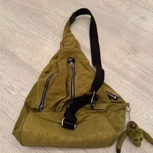 Kipling | Bags | Kipling Khaki Sling Backpack With Monkey  display picture 1